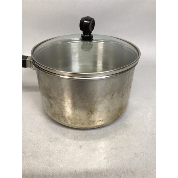 Vintage Farberware Stainless Steel 3 Quart Pot With Glass Lid - Picture 4 of 10